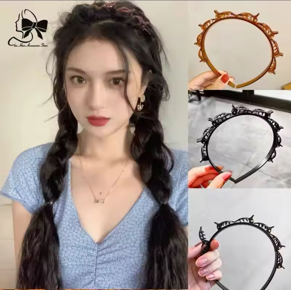 توكة شعر بكلبسات